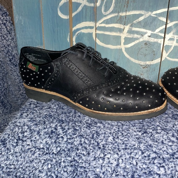 #19🎊🖤Vintage Great Condition G.H Bass & Co. 6 studded shoes - Picture 6 of 8